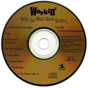 The Miles Davis Quintet - Workin' With The Miles Davis Quintet (1956) [DCC, GZS-1063]