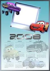 Calendar for Photoshop - Cars