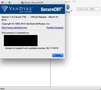 VanDyke SecureCRT 7.3.3 build 779 Mac OS X