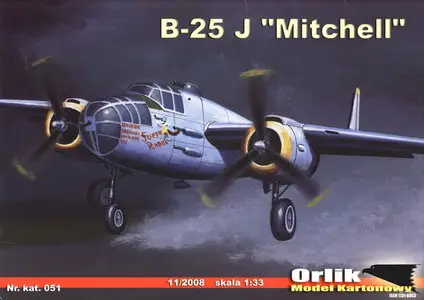 Orlik 051 B-25J Mitchell [paper model]
