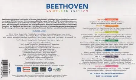 Ludwig van Beethoven 250 - Complete Edition [90CDs], Vol.7: Vocal (2019)