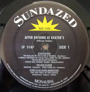 Jefferson Airplane - After Bathing at Baxter's (Sundazed 180g Mono) LP rip in 24 Bit/ 96 Khz + Redbook 