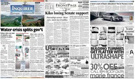 Philippine Daily Inquirer – July 22, 2010