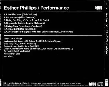 Esther Phillips - Performance (1974) [2007, Japan]