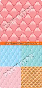 Leather upholstery background vector 