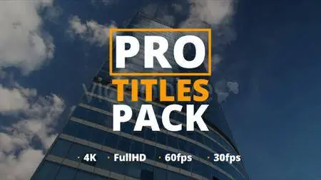 Pro Titles Pack - Project for After Effects (VideoHive)