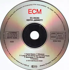 Keith Jarrett - Belonging (1974) {ECM 1050}