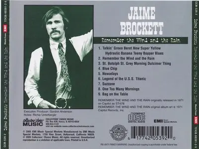 Jaime Brockett - Remember The Wind And The Rain (1971)