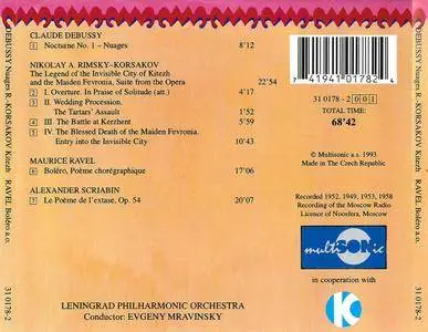 Yevgeny Mravinsky, Leningrad PO - Russian Treasure Series: Debussy, Rimsky-Korsakov, Ravel, Scriabin (1993)