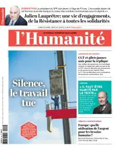 L'Humanite du Lundi 29 Avril 2019