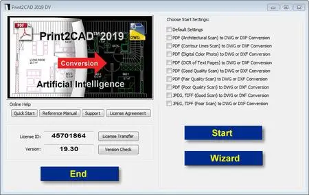 BackToCAD Technologies Print2CAD 2019 DV v19.30 (x64)