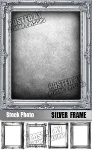 Silver Frame - UHQ Stock Photo