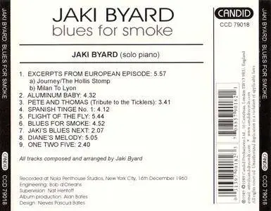 Jaki Byard - Blues For Smoke (1960) {Candid CCD 79018 rel 1989}