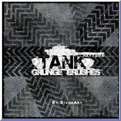 Tank Pattern Grunge Brushes for Photoshop