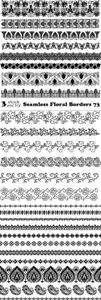 Vectors - Seamless Floral Borders 73