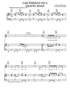 Car wheels on a gravel road - Lucinda Williams (Piano-Vocal-Guitar)