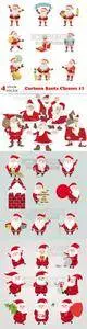 Vectors - Cartoon Santa Clauses 17