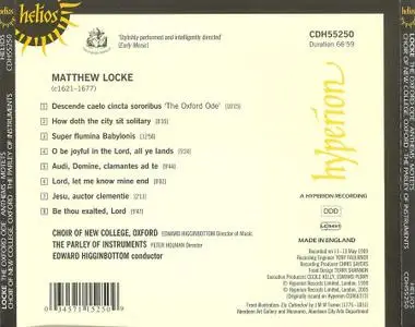 Edward Higginbottom, New College Choir Oxford - Matthew Locke: Anthems, Motets and Ceremonial Music (2005)