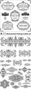 Vectors - Ornamental Vintage Labels 40