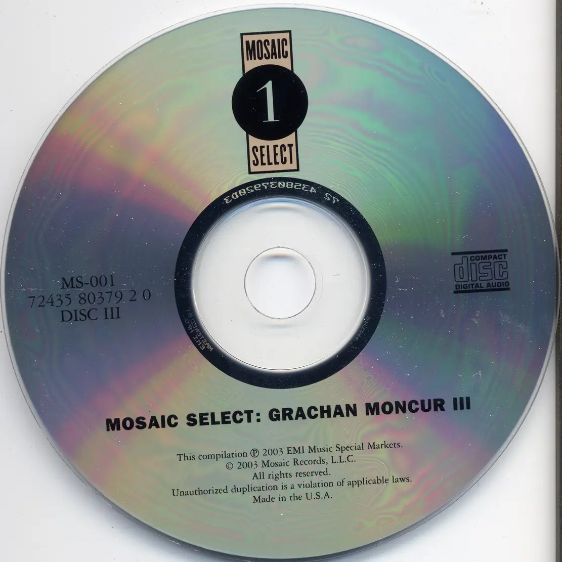 Grachan Moncur III - Mosaic Select (2003) {3CD Set Mosaic MS-001 rec ...