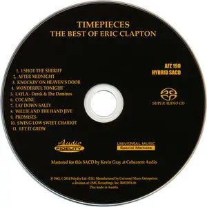 Eric Clapton - Time Pieces: The Best Of Eric Clapton (1982) [2014 Audio Fidelity SACD AFZ 190]