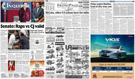 Philippine Daily Inquirer – January 17, 2012