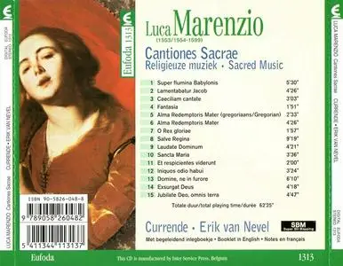 Erik Van Nevel, Currende - Luca Marenzio: Cantiones Sacrae (2000)