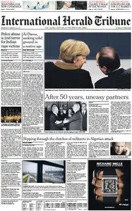 International Herald Tribune from Wednesday, 23. January 2013