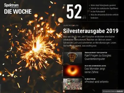 Spektrum Die Woche – 27. Dezember 2019