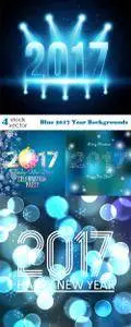 Vectors - Blue 2017 Year Backgrounds