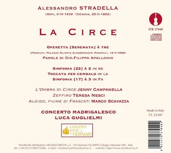 Luca Guglielmi, Concerto Madrigalesco - Alessandro Stradella: La Circe (2016)