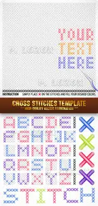Cross Stitches Template