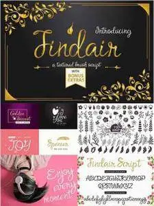 CreativeMarket - Findair Script Brush Font