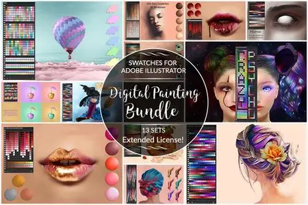 Digital Painting Swatches for Ai - 3573039