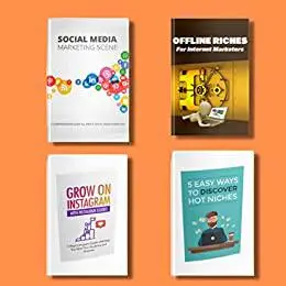 Social media marketing books for startups and business (set of 4 books): Instagram marketing, Niches, .....