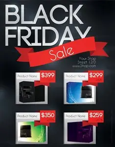 CreativeMarket Black Friday Sale Flyer