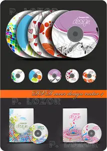 DVD cover design vector 4