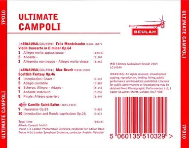 Ultimate Campoli / Felix Mendelssohn, Bruch, Saint-Saens  (2009)