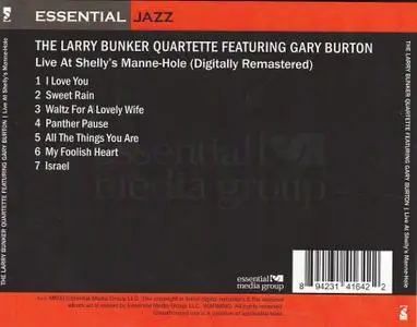Larry Bunker Quartette featuring Gary Burton - Live at Shelly's Manne-Hole (1963) {Vault--EMG remastered, rel 2011}