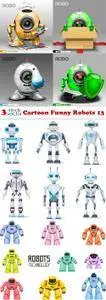 Vectors - Cartoon Funny Robots 13