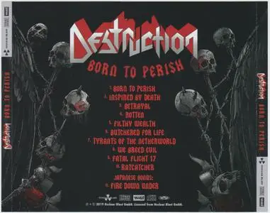 Destruction - Born To Perish (2019) [Japanese Ed.]