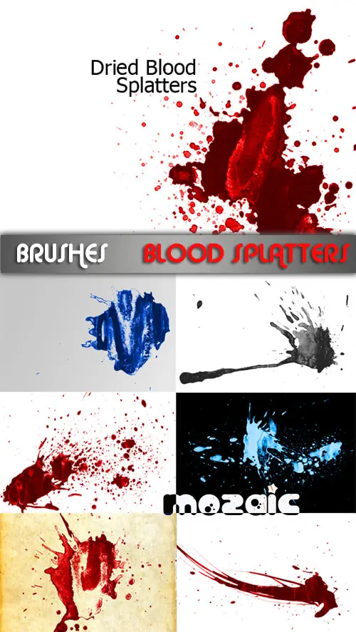 Photoshop Brushes Dried Blood Splatters Avaxhome