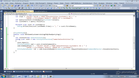 pluralsight - Querying the Entity Framework