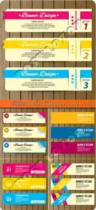 Modern abstract banners vector set 39