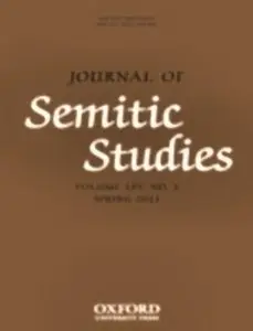 Journal of Semitic Studies - Volume 56 Issue 1 Spring 2011