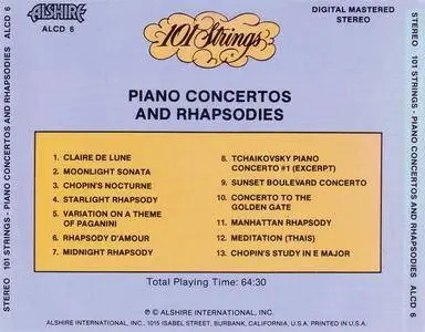 101 Strings - Piano Concertos And Rhapsodies (1973) {1986 Alshire} **[RE-UP]**