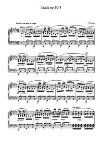 Etudes Opus 10 No. 3