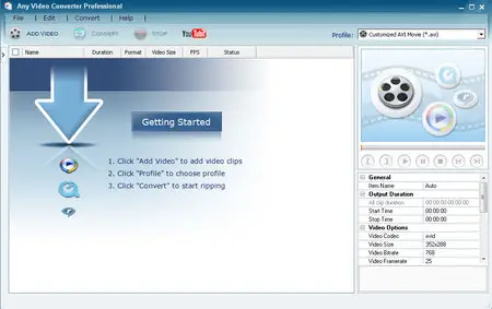 Any Video Converter Professional 2.7.3.0