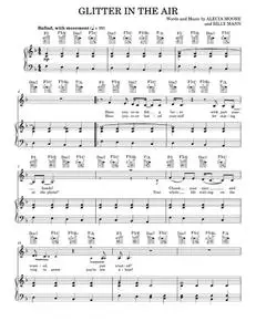 Glitter In The Air - Pink feat. Eminem Pink (Piano-Vocal-Guitar)
