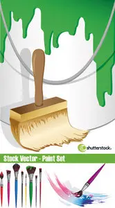 Stock Vector - Paint Set